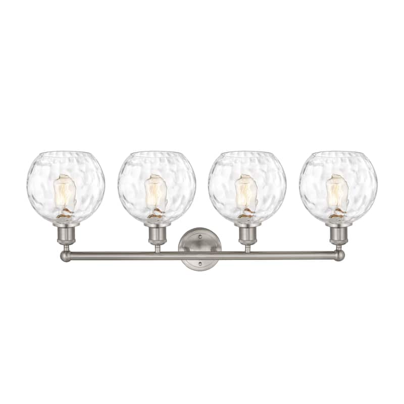 Innovations Lighting Athens Water Glass - 4 Light 35" Bath Vanity Light.