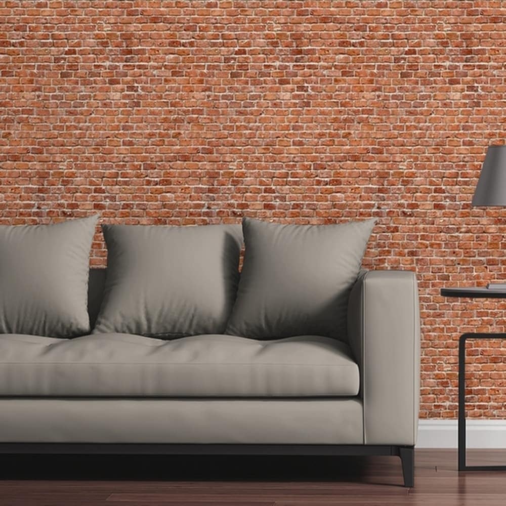 Shop Removable Wallpaper Tile Brick On Sale Free Shipping On
