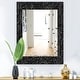 preview thumbnail 1 of 2, Designart 'Obsidian Impressions 10' Modern Mirror - Printed Wall Mirror 23.7 in. wide x 31.5 in. high