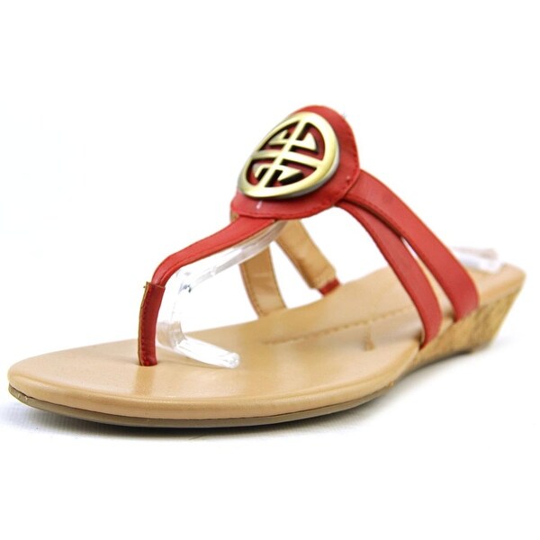 Kim Rogers Hancy Women Open Toe Synthetic Wedge Sandal