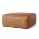 preview thumbnail 5 of 46, Poly & Bark Sequoia Ottoman - Full Grain Genuine Italian Leather