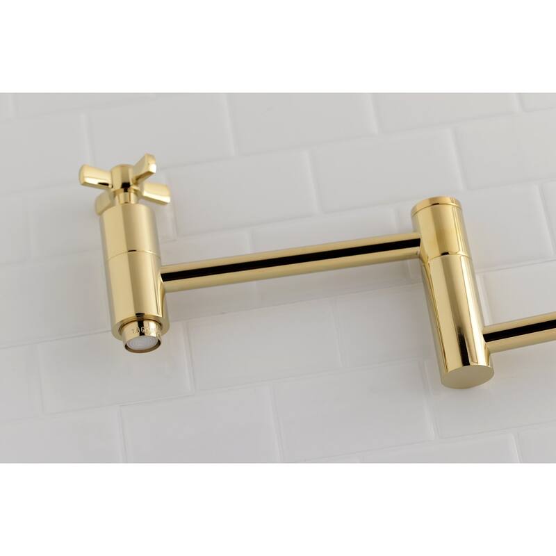 Kingston Brass Millennium Wall Mount Pot Filler Kitchen Faucet