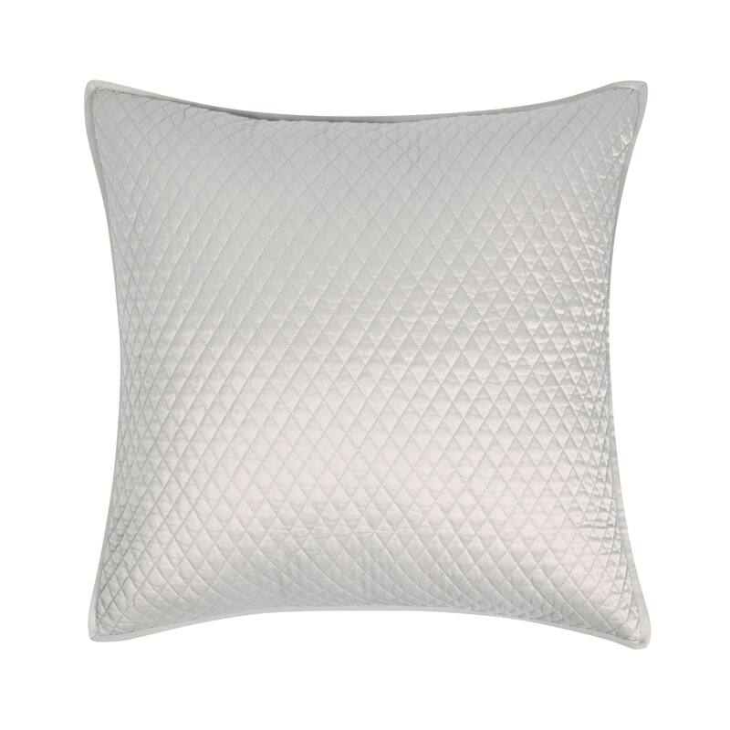 Winthrop 100% Sateen Sham by Kosas Home - 26x26 - Silver-Grey