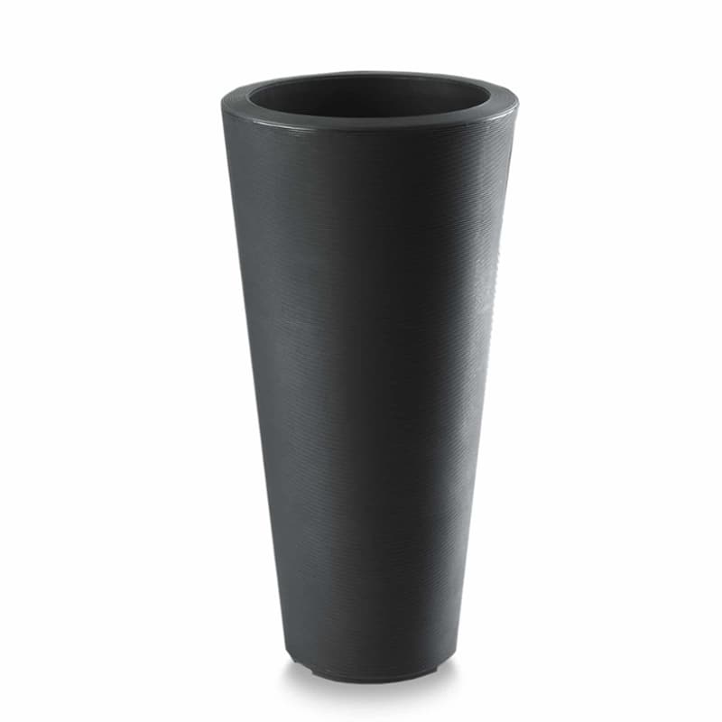 Bleeker Tall Indoor Outdoor Planter, Wind Proof - 13 in - Black