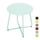 preview thumbnail 45 of 47, Clihome Weather-resistant Outdoor Steel Round Side Table