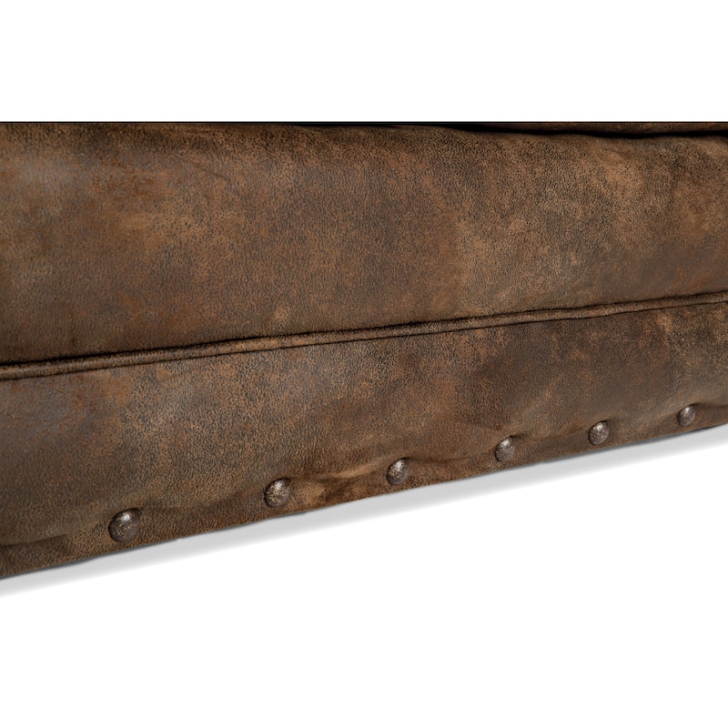 Alpine Brown Rustic Lodge Sleeper Sofa