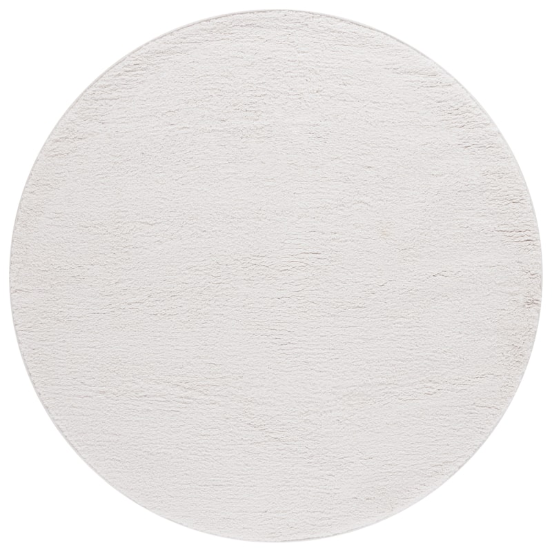 SAFAVIEH Rumi Shag Roena Shag Rug - 6'7" Round - Ivory