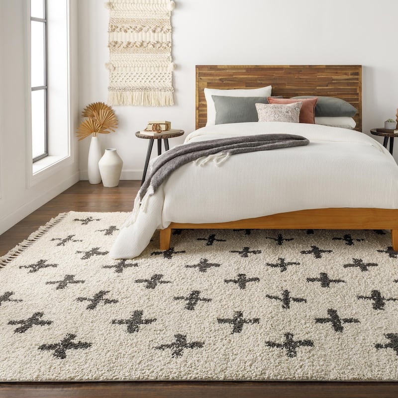 Livabliss Berber Shag Moroccan Tribal Area Rug