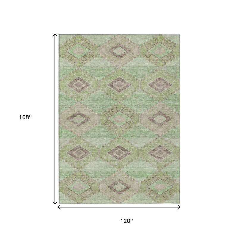 HomeRoots Aztec Transitional Rectangle Outdoor Rug