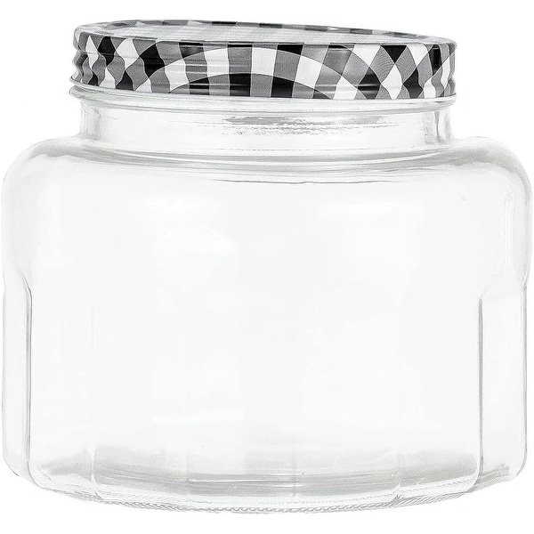 Amisglass Clotino Set of 3, Glass Kitchen Canister - Set of 3