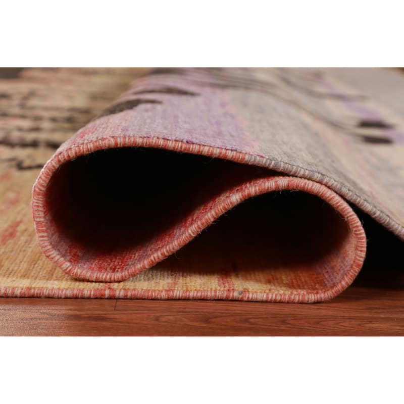 Hand Knotted Oriental 100% Wool Carpet Traditional Animal Pictorial Multi-Colored Art Deco Area Rug - 9' 11'' X 10' 1''