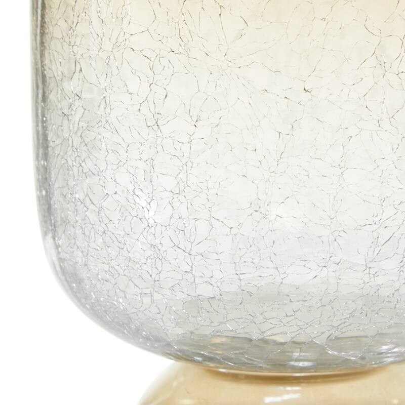 Glass Traditional Hurricane Lamp - 7 x 7 x 14