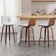 preview thumbnail 139 of 198, 26"/29" Faux Leather Swivel Bar/Counter Stools, Set of 2/3