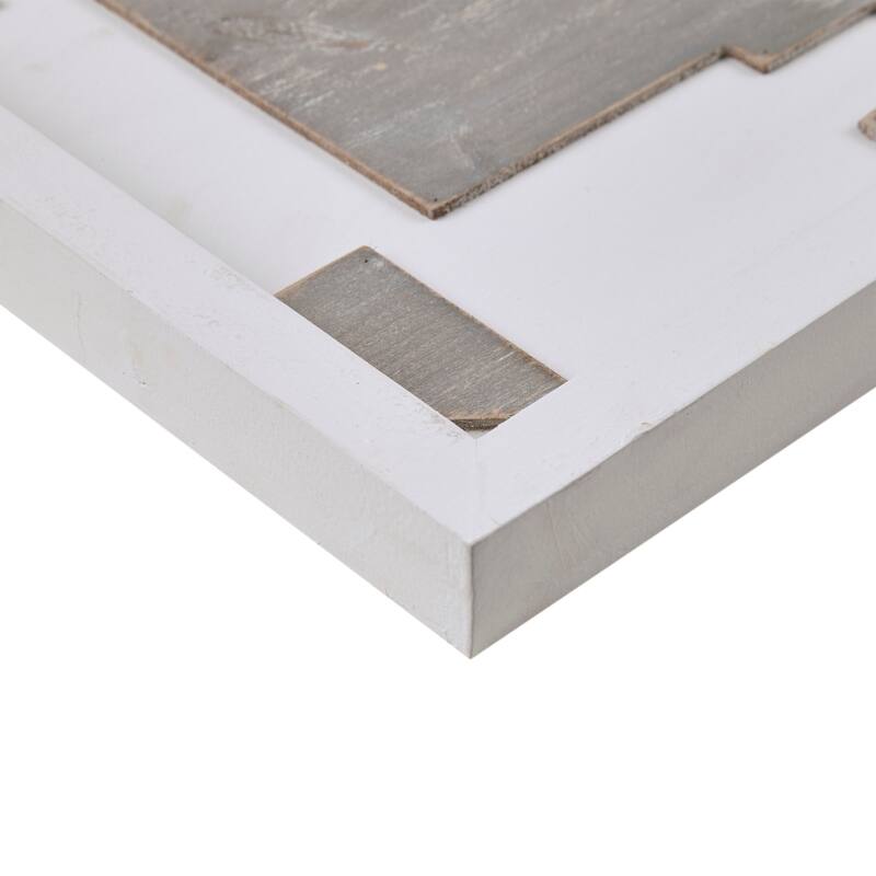 Madison Park Mandal Panel Two-tone Geometric 3-piece Wood Wall Decor Set