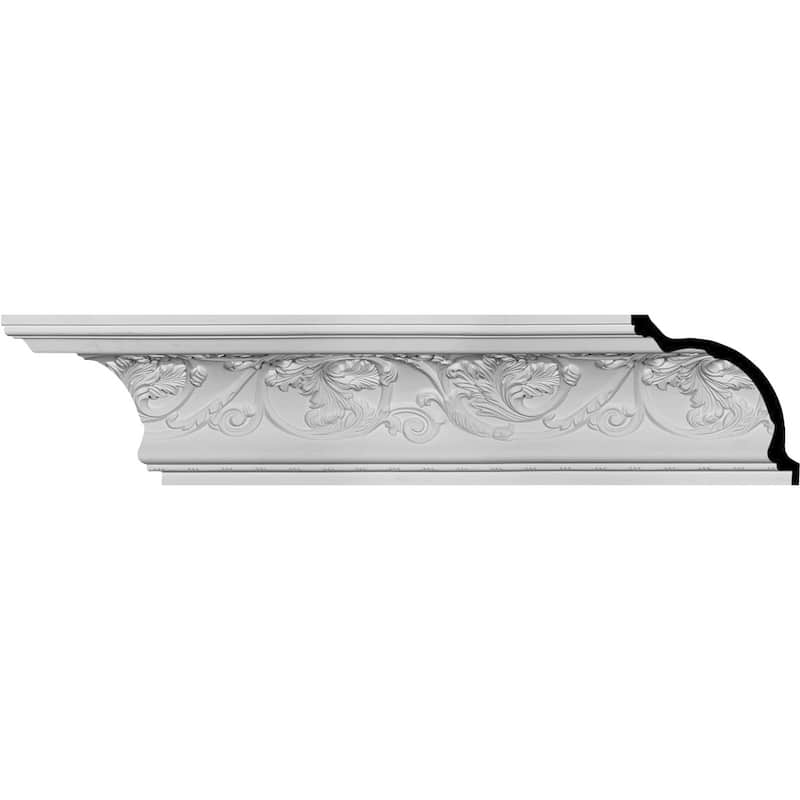 Neuveau Crown Moulding - 7 3/4"H x 9"P x 11 3/4"F x 94 1/2"L - 7 3/4"H x 9"P x 11 3/4"F x 94 1/2"L