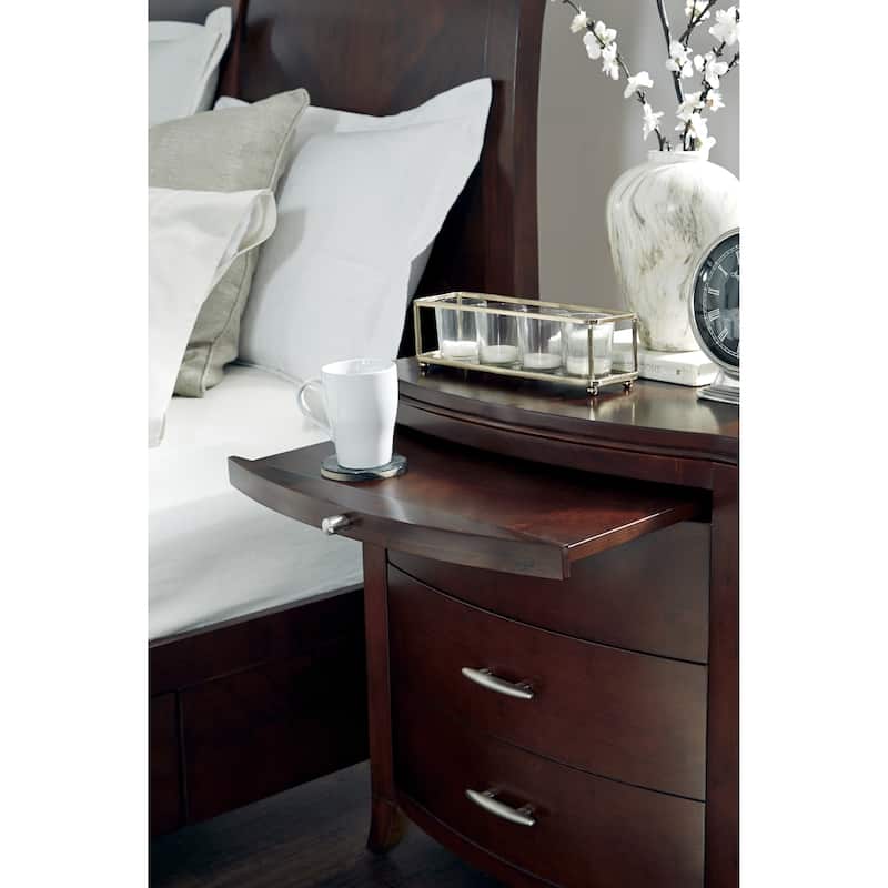 Brighton Charging Station Nightstand in Cinnamon