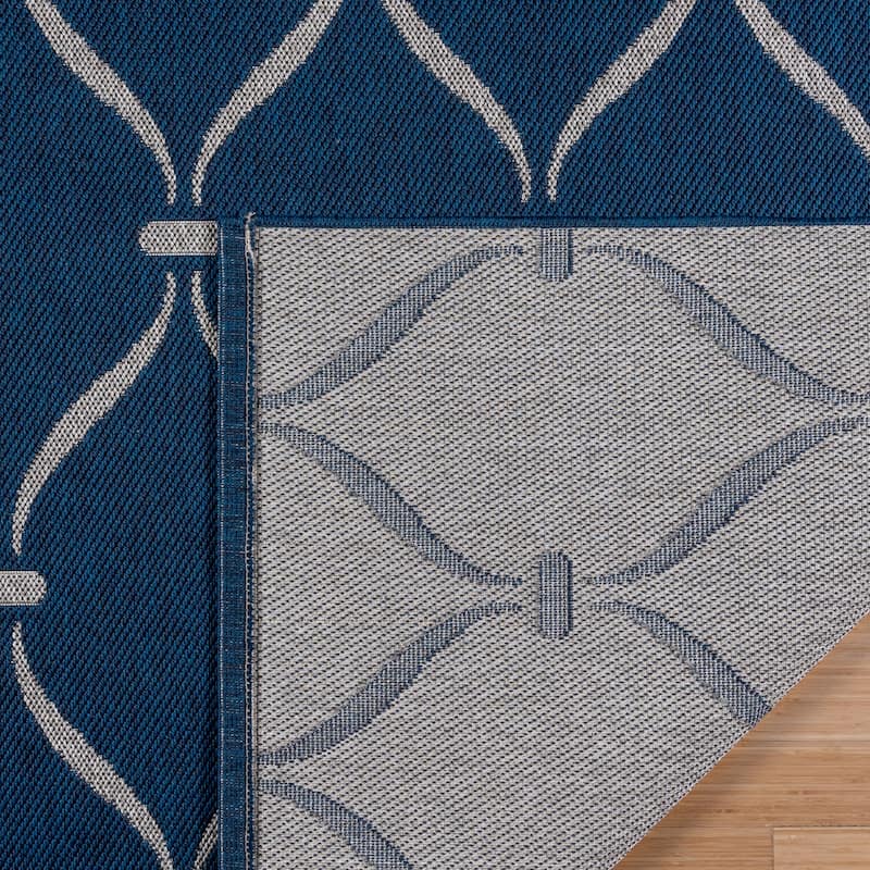 Gertmenian Ringley Luxury Thick Polypropylene Flatwoven Indoor/Outdoor Area Rug Collection