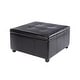preview thumbnail 4 of 24, Porthos Home Jara Faux Leather Flip Top Square Storage Ottoman