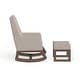preview thumbnail 4 of 4, Carson Carrington Honningsvag Mid-century Modern Light Beige Upholstered Rocking Chair and Ottoman Set