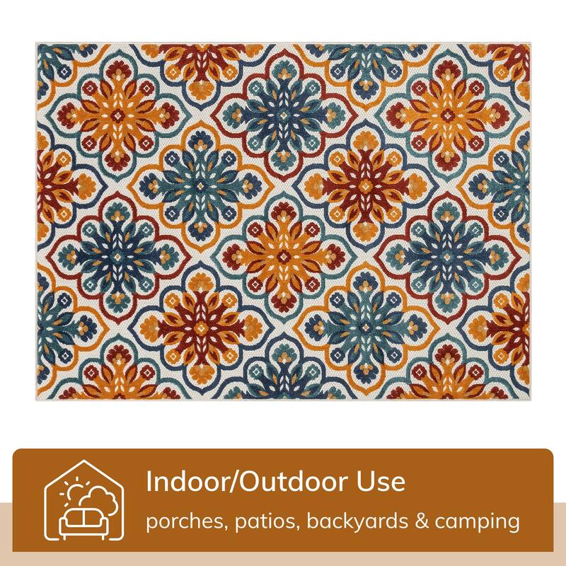 Well Woven Dorado Devotion Modern Indoor Outdoor Geometric Area Rug