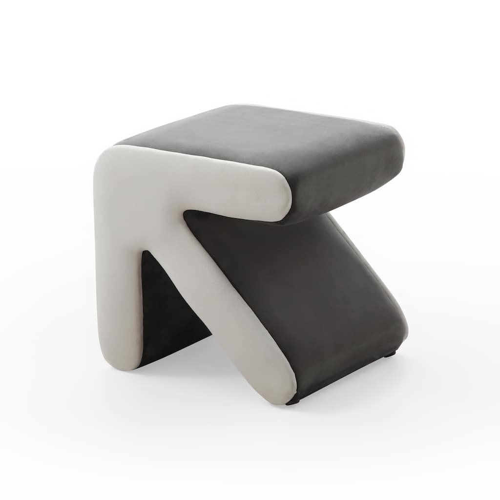 Modern Creative Upholstered Velvet Sofa Stool Kids Stool Shoe Bench