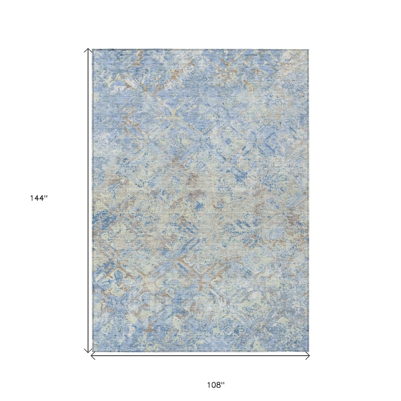 HomeRoots Geometric Transitional Rectangle Outdoor Rug