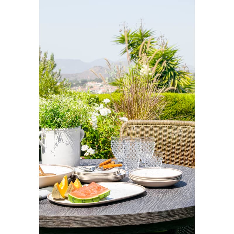 Abode Homewares Hobnail Acrylic Wine Glass - 17 oz - Set of 6