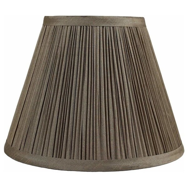 Pleated grey lamp shade deals