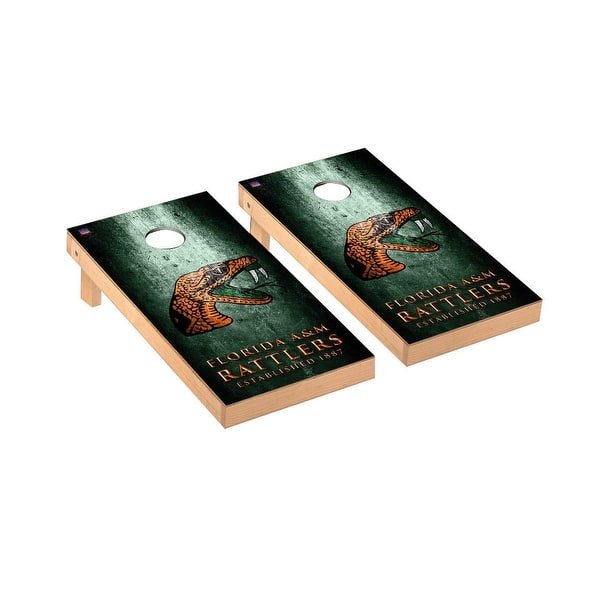 slide 2 of 5, Florida A&M Rattlers FAMU Museum Cornhole Board Set