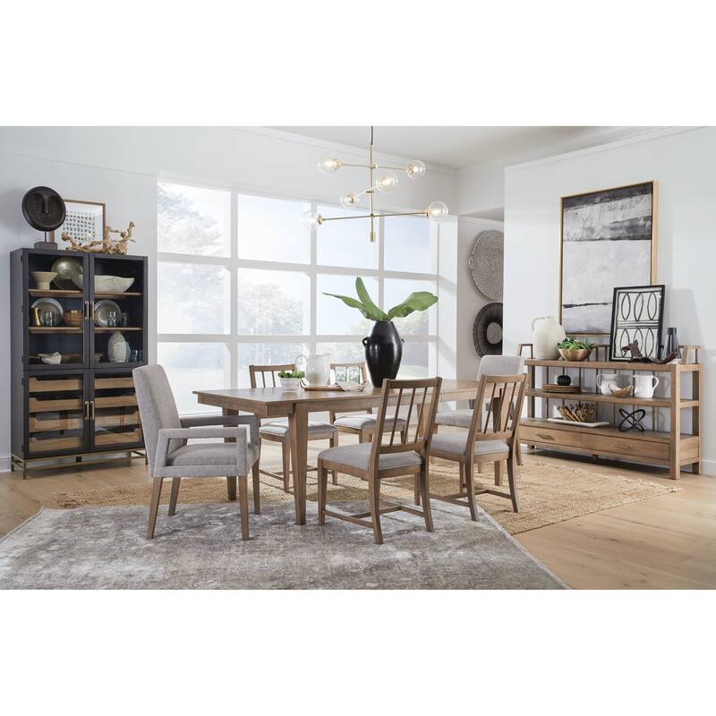 Magnussen Home Lindon Belgian Wheat Upholstered Side Chair Two Pack - 19''W x 22.38''D x 35.5''H