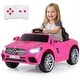 preview thumbnail 4 of 18, Gymax Licensed Mercedes-Benz SL R231 Kids Ride on Car 12V Electric Pink
