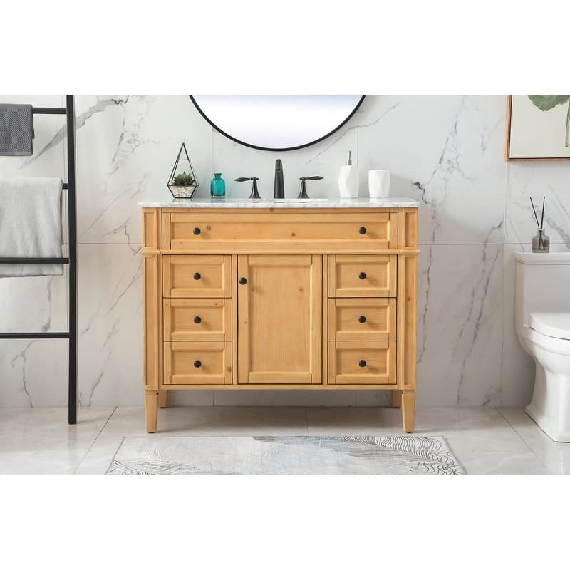 Elegant Lighting VF12542 Park Avenue 42" Free Standing Single Basin