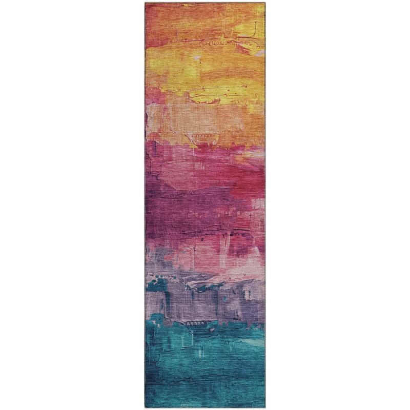 Premium Washable Super Soft Modern Brushstrokes Mayfield Rug