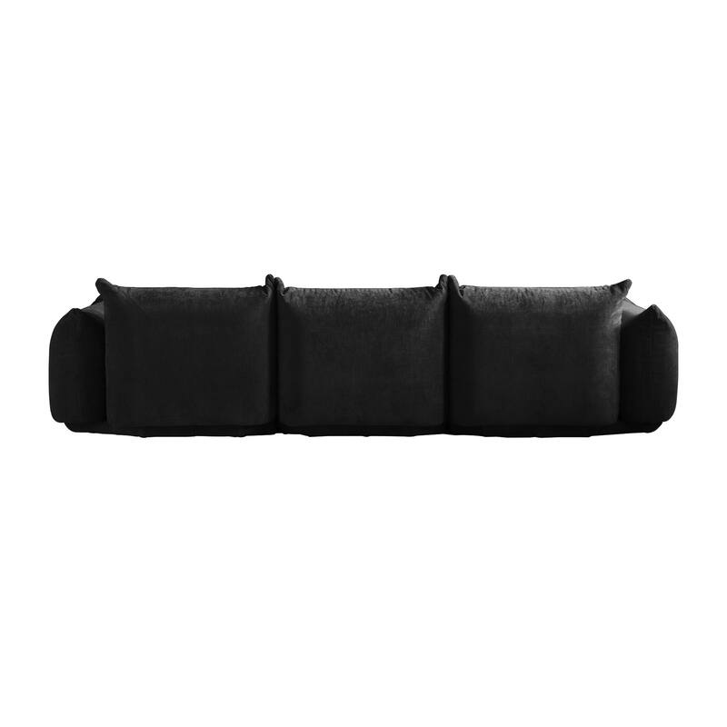 3/4-Seat Sectional Sofa Modern Chenille Modular Sofa Couch.