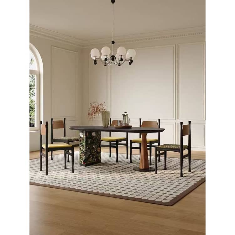 Gefab Luxe Pedestal 63'' Dining Table