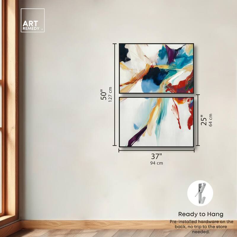 Vibrant Palette II Canvas Set of 2 by Art Remedy