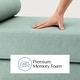 preview thumbnail 46 of 83, Jaxx Alon Daybed - Fold-Out Sleeper Chaise with Premium Memory Foam Queen-Size Mattress - Made in the USA