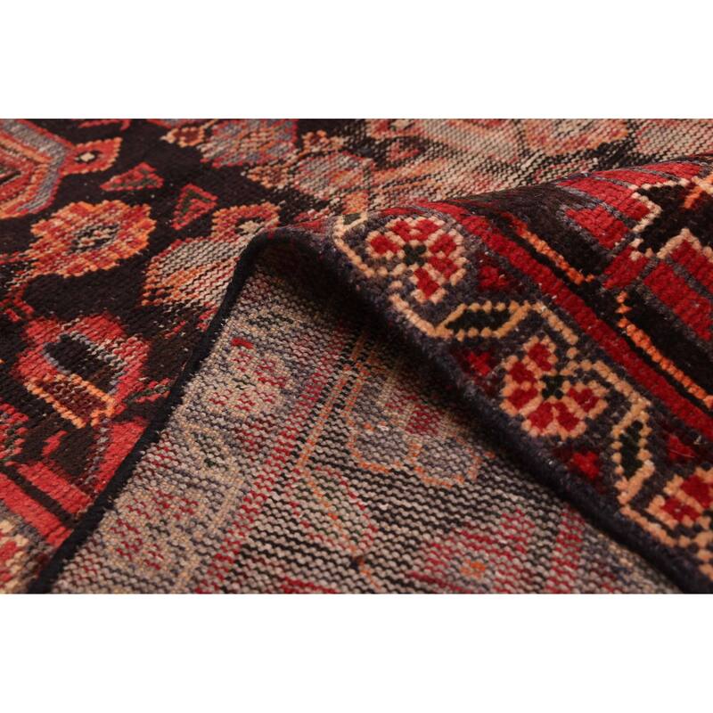 ECARPETGALLERY Hand-knotted Andelz Black Wool Rug - 3'11 x 7'4