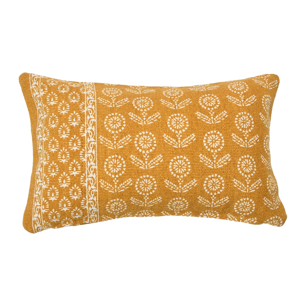 Floral Fields Lumbar Pillow Cover