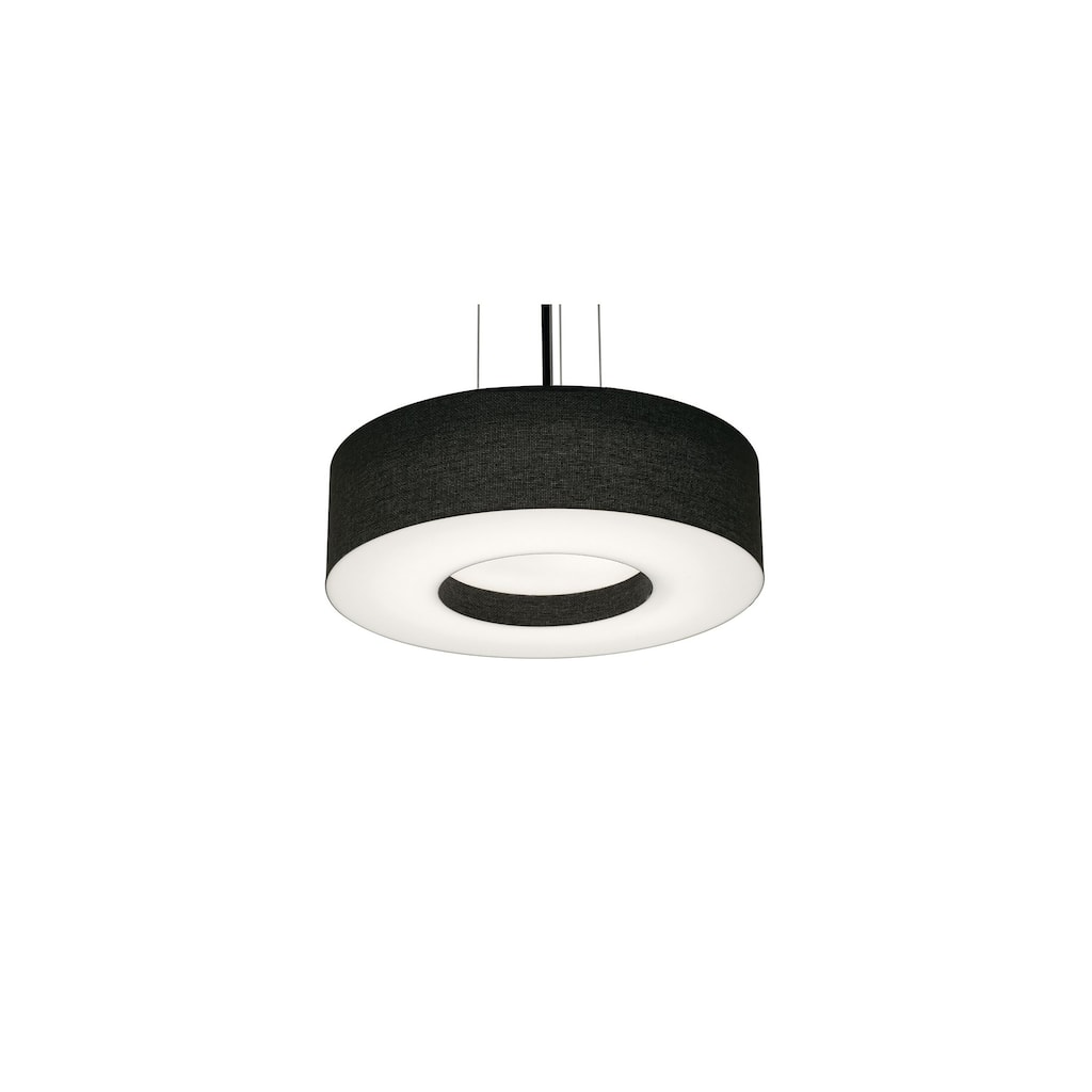 AFX Montclair 12'' Medium Base Pendant - Black Finish - Black Shade