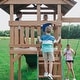 preview thumbnail 10 of 11, Backyard Discovery Lightning Ridge Cedar Wood Swing Set, Slide, Deck - 12'5" x 14'0"