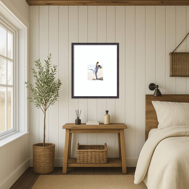 Dark Bronze Scoop Framed Picture Frame, Photo Frame