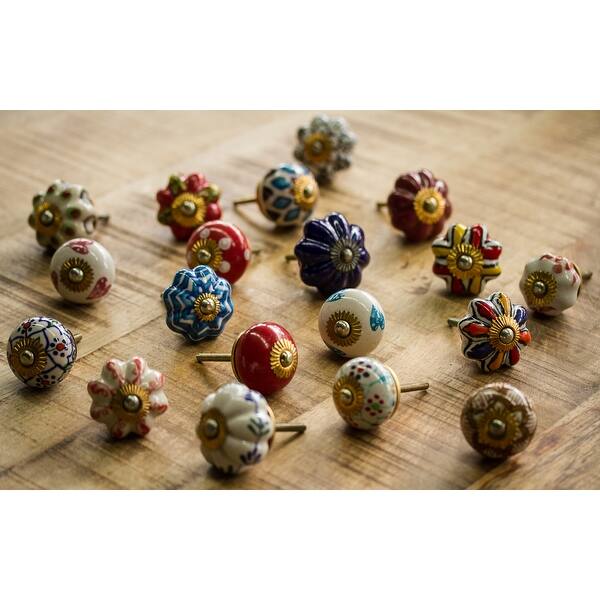 slide 2 of 67, Knob-It Vintage Handpainted Ceramic Knobs (8-Pack)