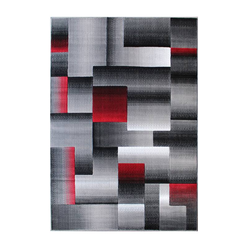 Modern Geometric Style Color Blocked Indoor Area Rug