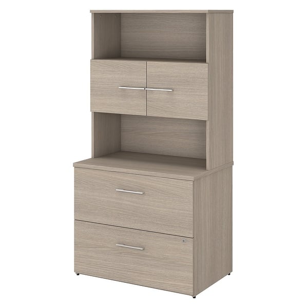 Shop Office 500 Lateral File Cabinet With Hutch By Bush Business Furniture Overstock 30843644