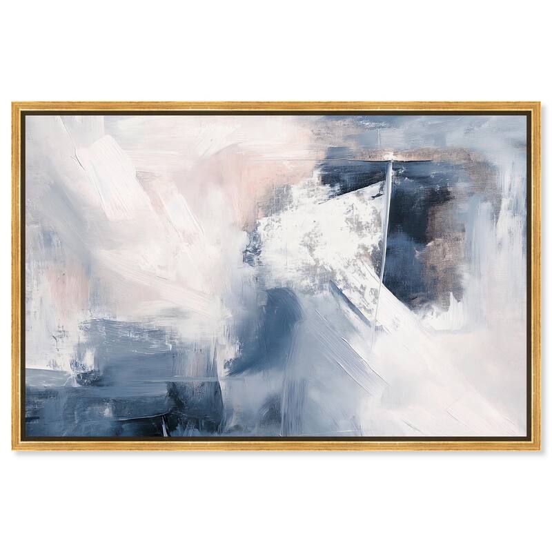 Blue Rapture II Canvas by Art Remedy - Gold - 45" x 30"