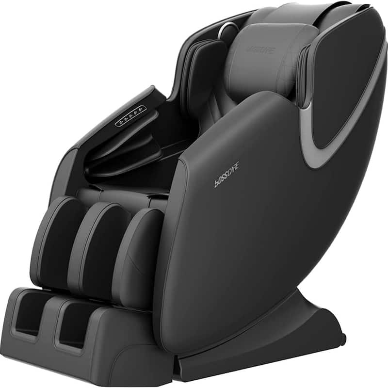 Massage Chair Recliner with Zero Gravity Airbag Massage Bluetooth Speaker Foot Roller，Black