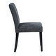 preview thumbnail 30 of 43, Modern Simple Set of 2 Modern Comfortable Upholstered Foam Fabric Dining Chairs with Solid Rubber Wooden Legs for Dining Room