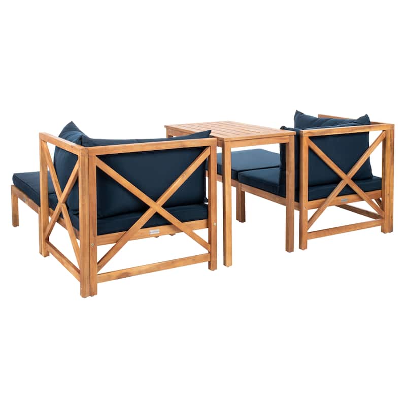SAFAVIEH Outdoor Living Ronson 5 Pc Sectional Set - 26.9 x 26.9 x 26.8