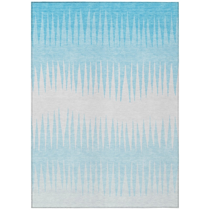 Machine Washable Indoor/ Outdoor Chantille Ombre Contemporary Rug